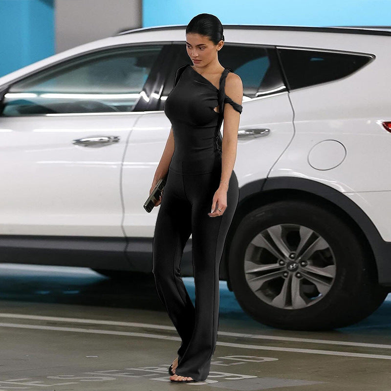 Temperament Leisure Jin Xiaomei Same Style Top Trousers Suit Women