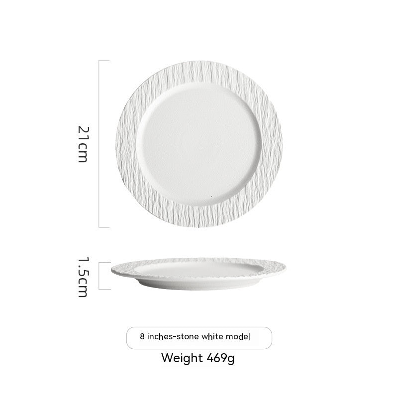 Western Cuisine Plate Plate Dish Disc Ceramic Household