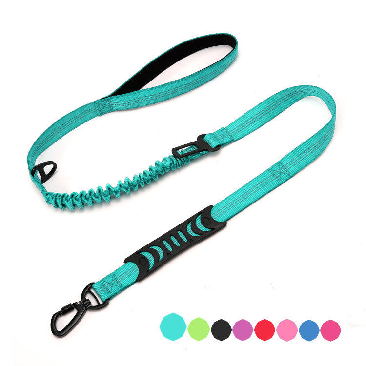 Going Out Explosion-proof Rush Dog Leash Elastic Reflection
