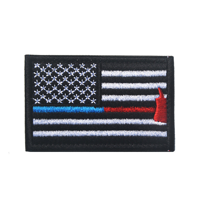 Velcro Label Stars And Stripes Embroidered Cloth Tips Qi Zhang