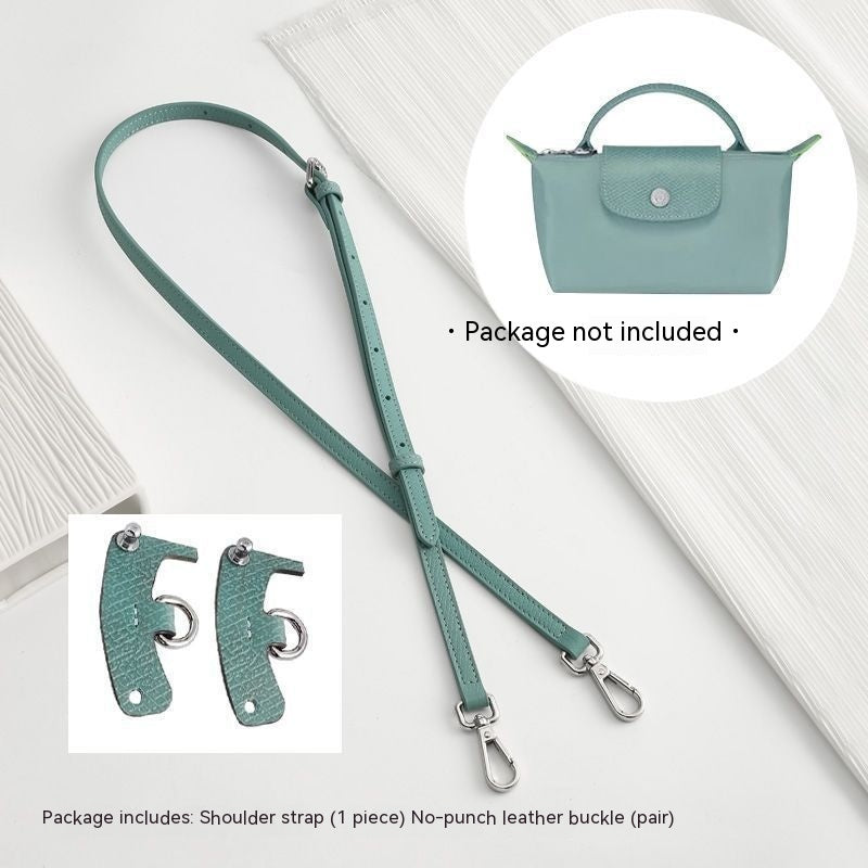 Wide Shoulder Strap Punch-free Leather Ring Transformation Crossbody Hardware Accessories