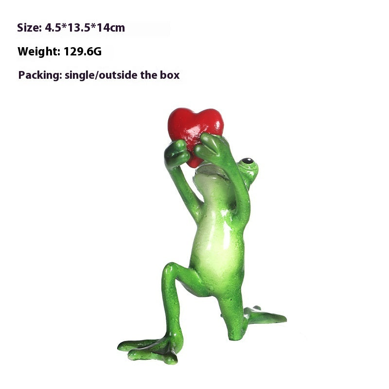 Funny Frog Confession Resin Decorations