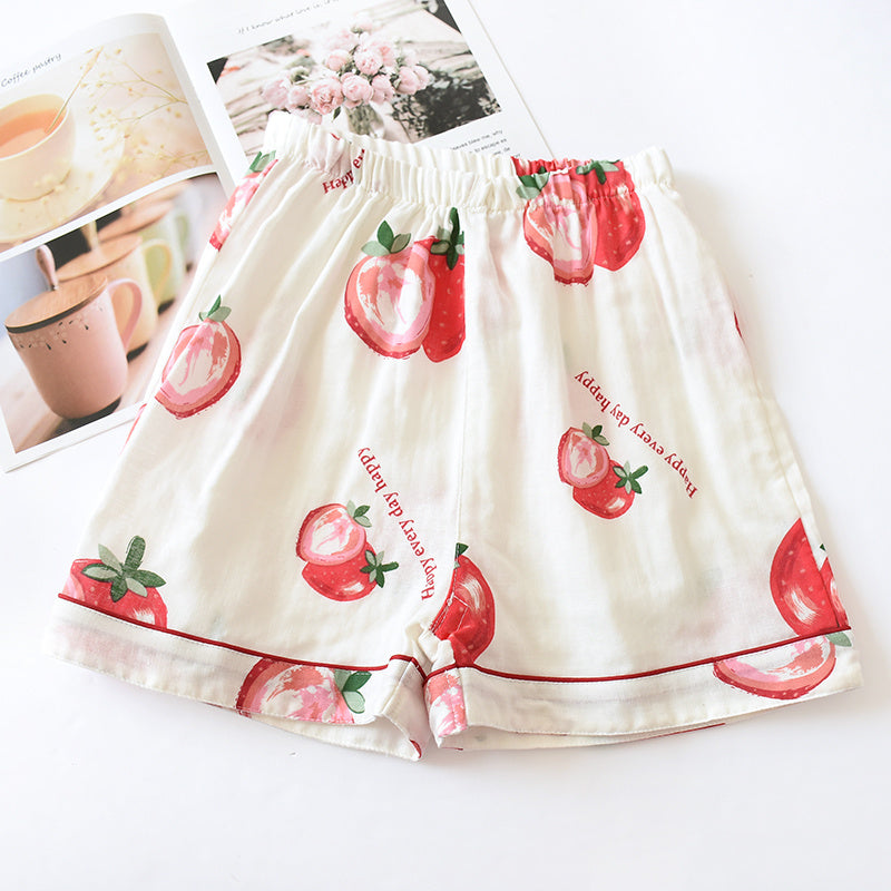 Women's Summer Thin Cropped Loose And Sweet Home Pants