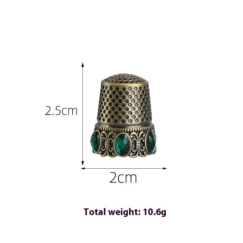 Retro Diamonds Thimble Awl Syringe