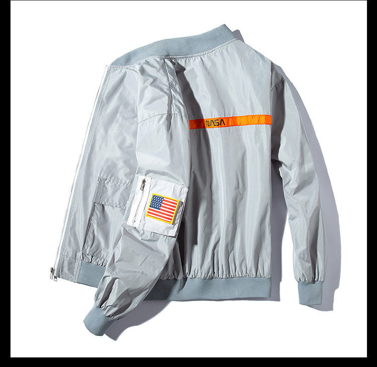 Spring and autumn men's bomber jacket men's astronaut overalls men's and women's overalls astronaut air force one