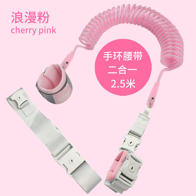 Anti-lost Children With Traction Rope Induction Lock Security Protection