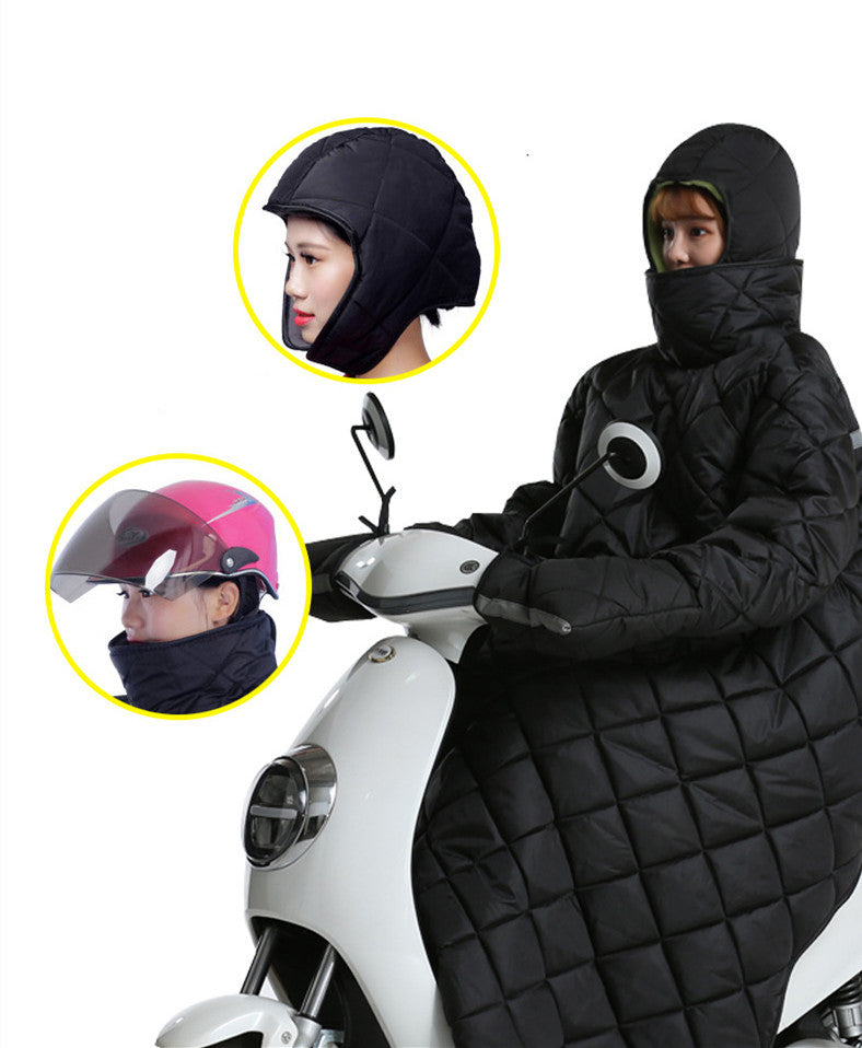 Waterproof Padded And Warm Windbreaker With Handle