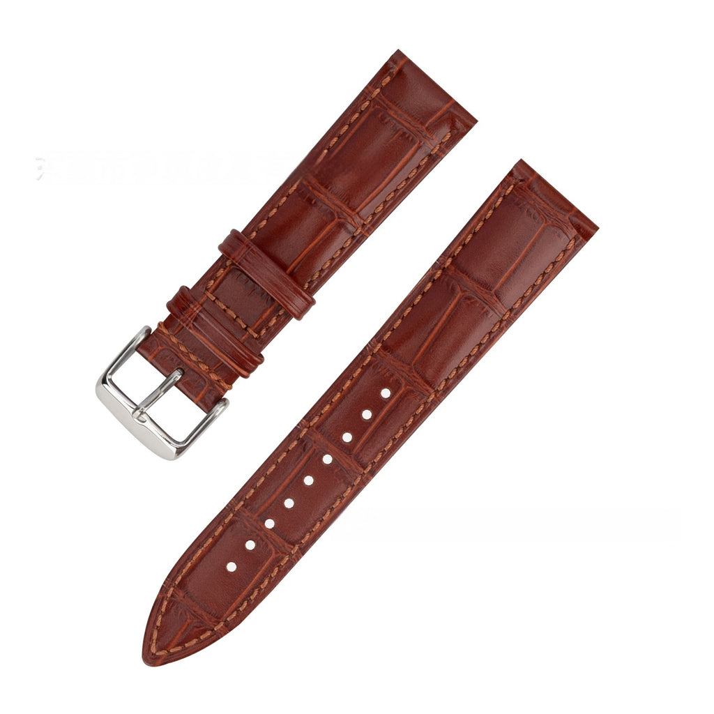 Bamboo Pattern Cow Leather Watch Strap Unisex