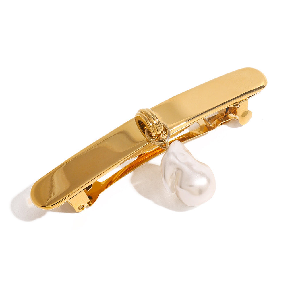 European And American Stainless Steel Pearl Hairpin Headdress