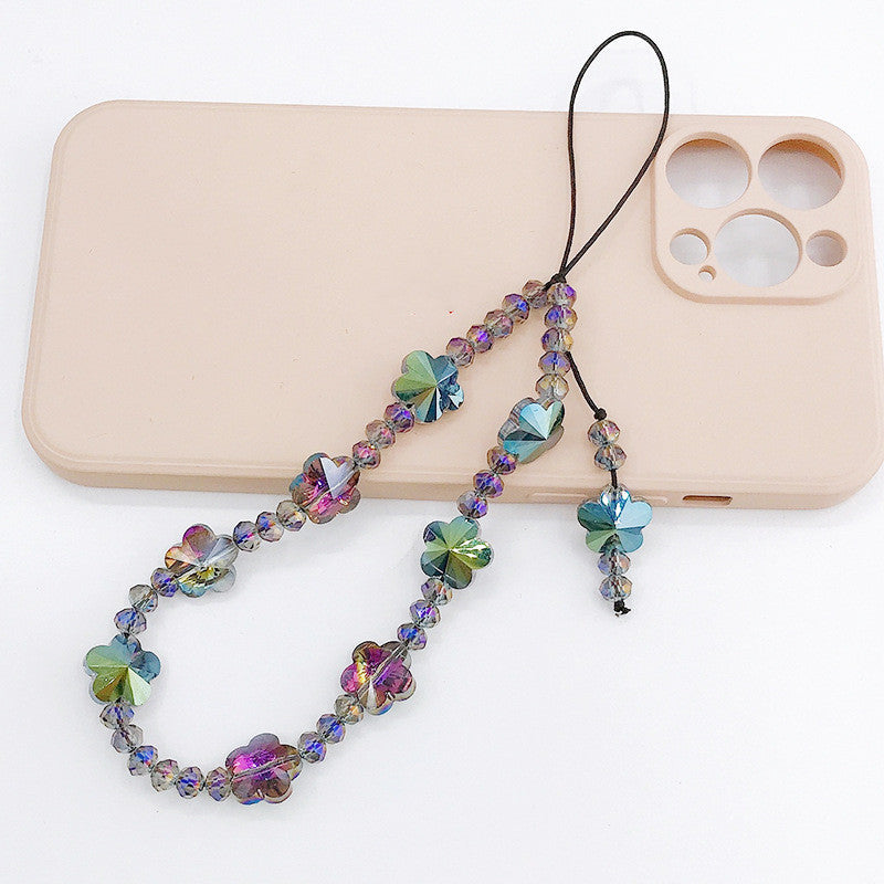 DIY Beaded Stone Gem Butterfly Mobile Phone Chain