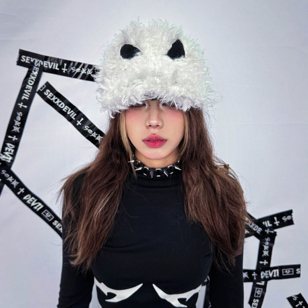 Destroy Devil Fur Hat Female Peaked Cap
