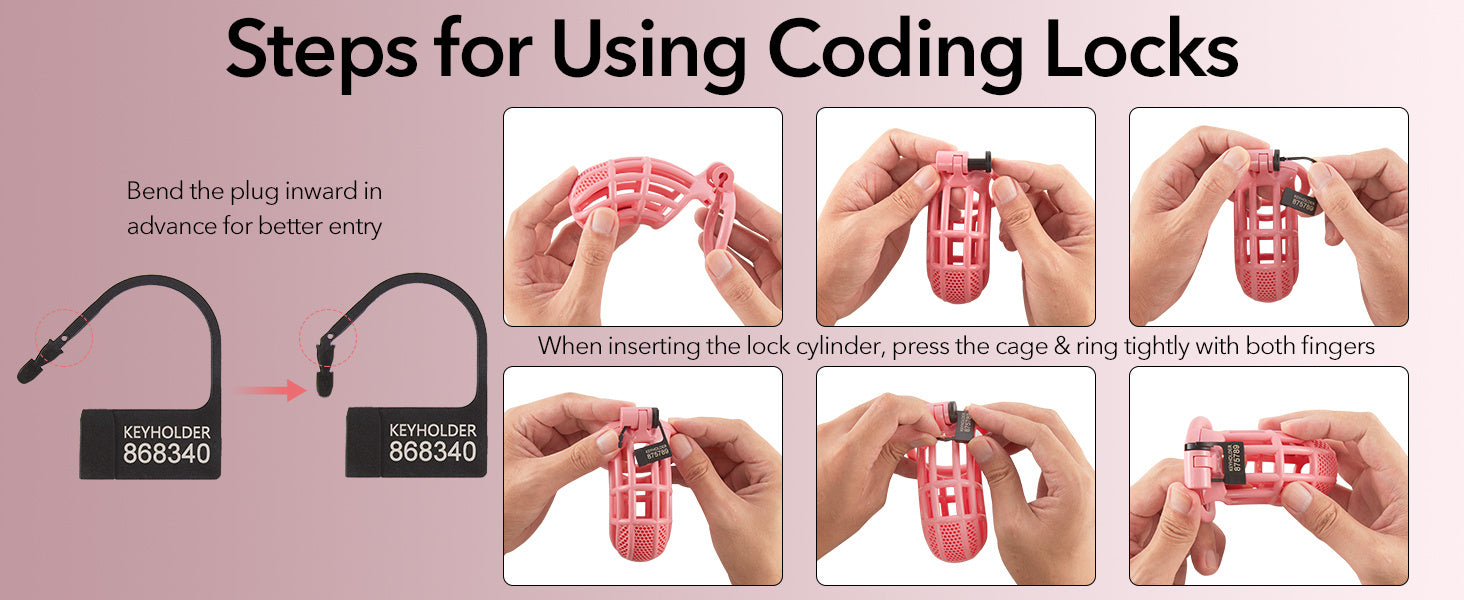 Chastity Lock Vagina Soft Glue Chastity Cleaner Lock