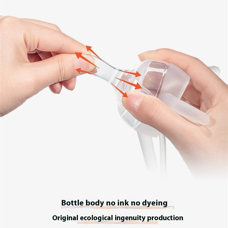 Separated Silicone Long Straw Milk Bottle