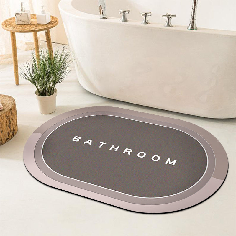 Simple Diatom Ooze Cushion Bathroom Entrance Floor Mat
