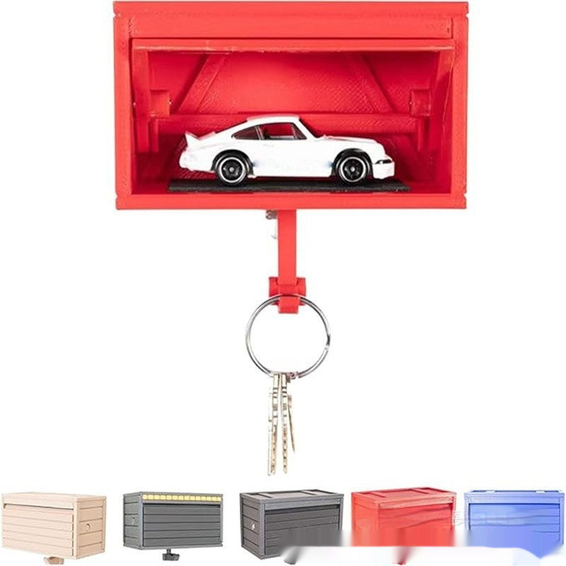 Car Key Ring With Door Garage Keychain