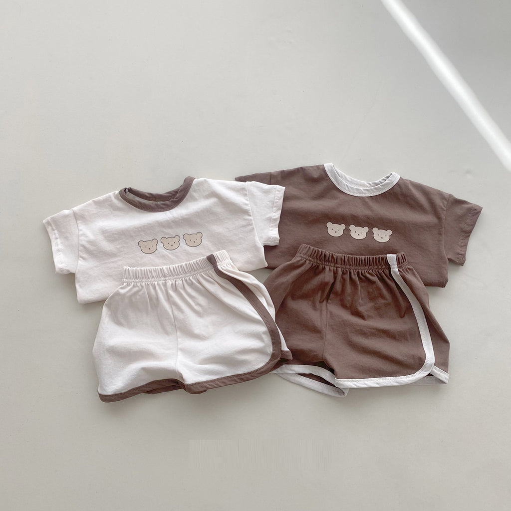 Summer Baby Short-sleeved Shorts Suit Homewear Pajamas