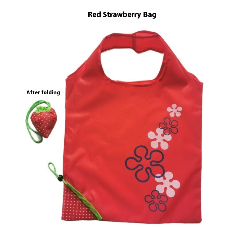 Portable Strawberry Folding Shopping Bag