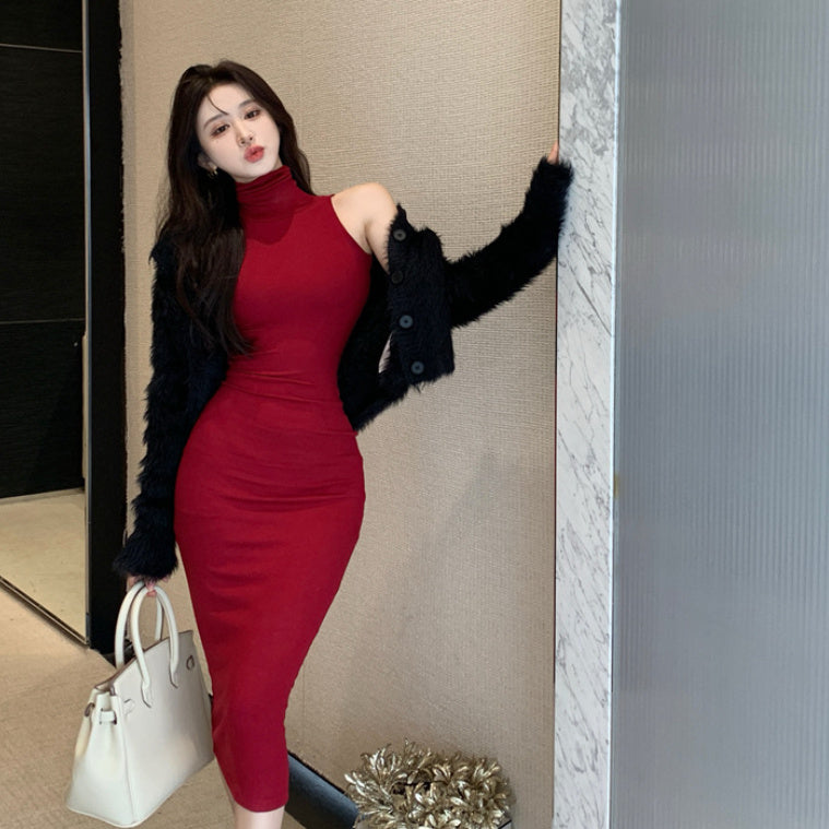 Women's Advanced Design Makes You Look Slim Mid-length Dress