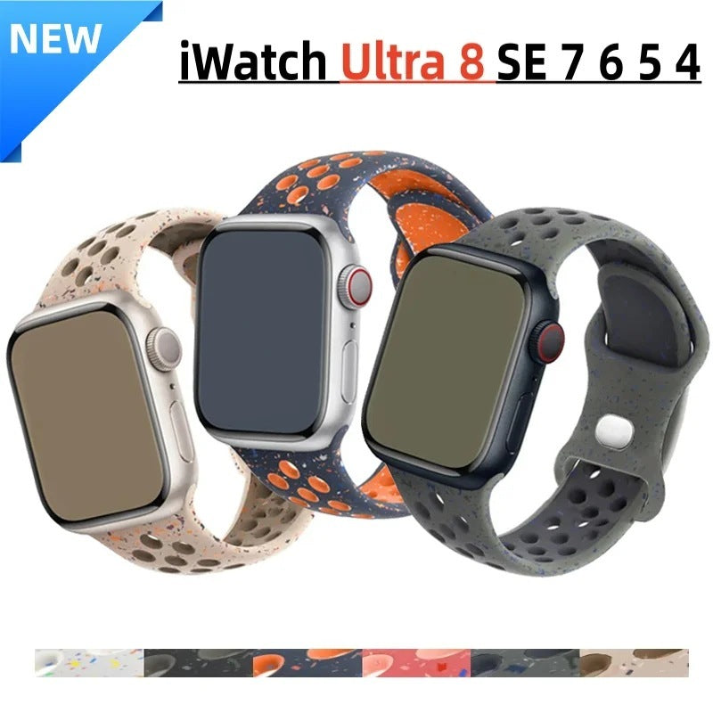Sports Silicone Two-tone Replace Wristband