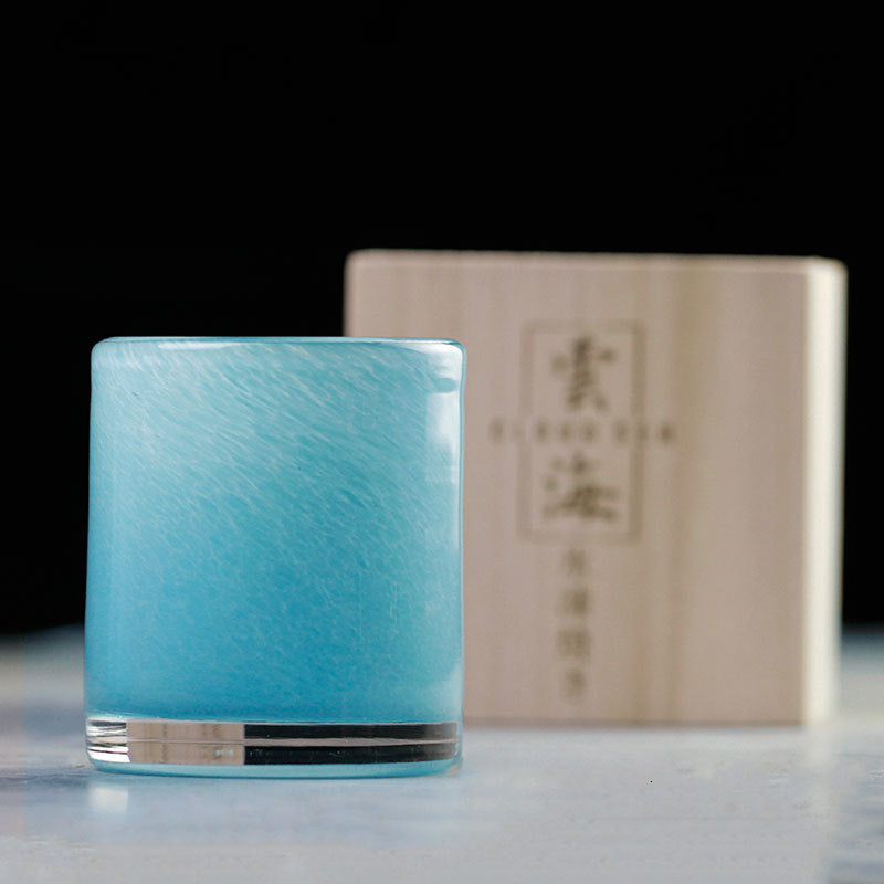 Jing Yun hand-made glass wine glass