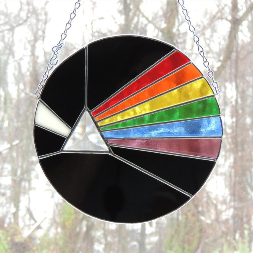 Moon Dark Surface Colored Glass Acrylic Pendant