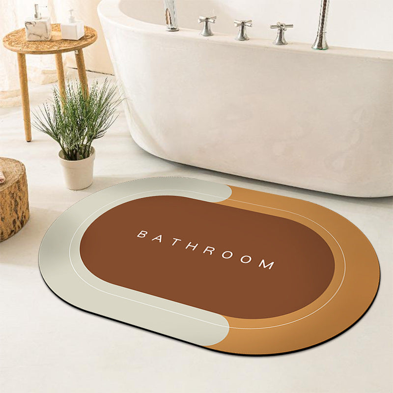 Simple Diatom Ooze Cushion Bathroom Entrance Floor Mat