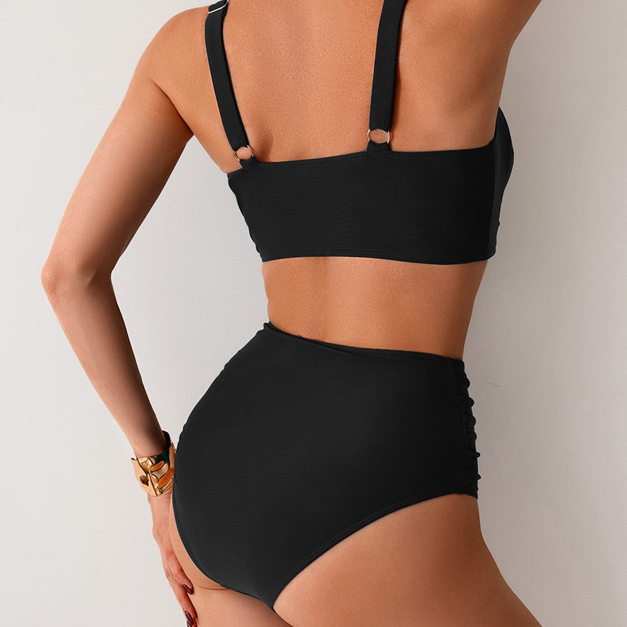 Swimwear Women's Sexy High Waist Split Swimsuit
