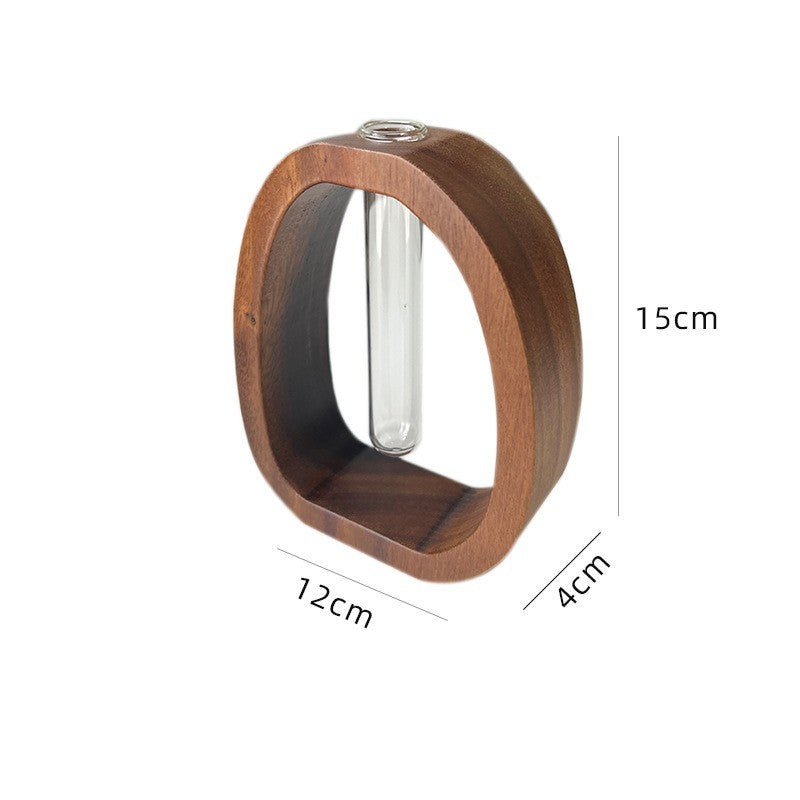 Walnut Solid Wood Flower Creative