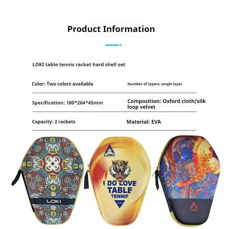Table Tennis Paddle Case Professional Hard Shell Protection Sports Bag