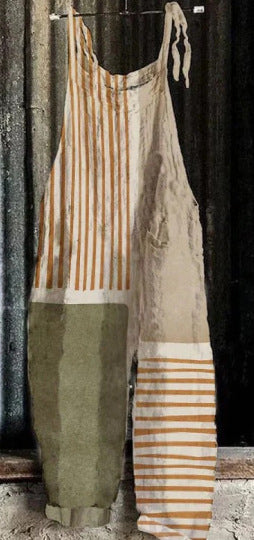 Fashion Animal Retro Printed Women's Jumpsuit