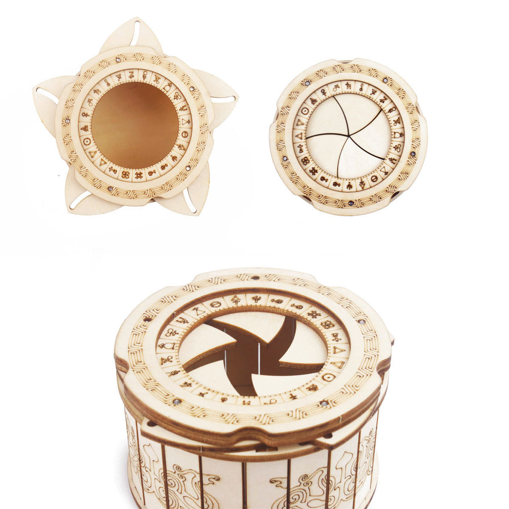 Wooden Mechanism Box Puzzle Toy