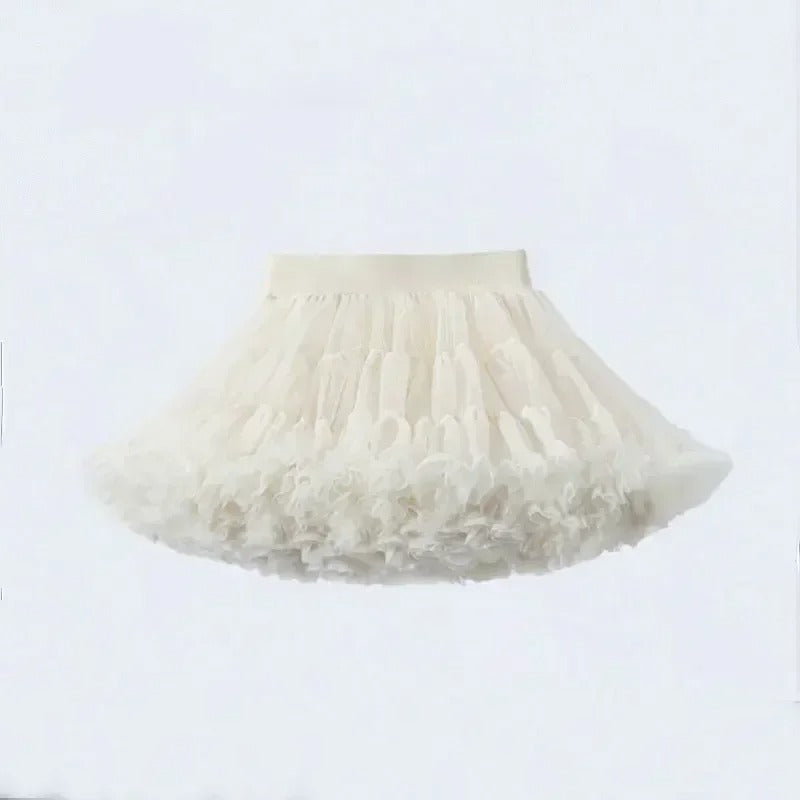 Girl's Tutu Skirt Soft Veil-year-old Princess Pettiskirt