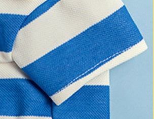 Pet Dog Polo Shirt Striped Beaded Lapel Elastic