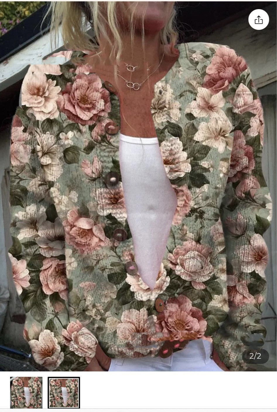 3D Digital Printing Cardigan Knitted Coat Women's Clothing