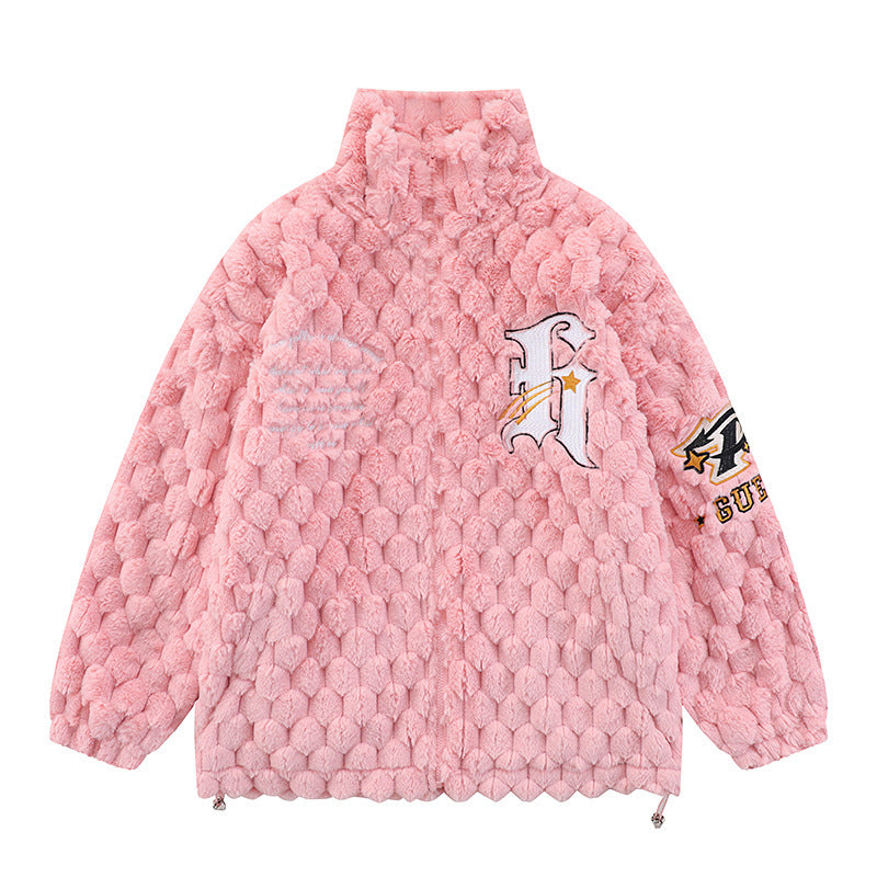 Men's And Women's Lamb Wool Thickened Cotton Coat