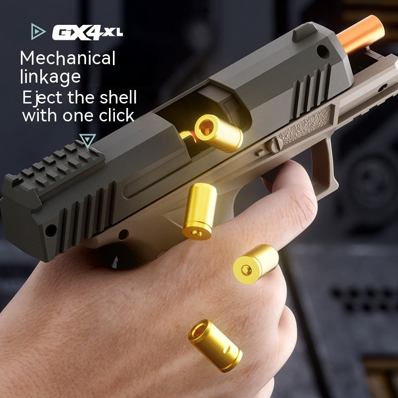 Pocket Continuous Hair Baby GX4 Throw Shell Soft Bullet Gun Launch Toy