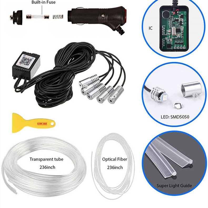 Threading-free Car Atmosphere Light APP Control