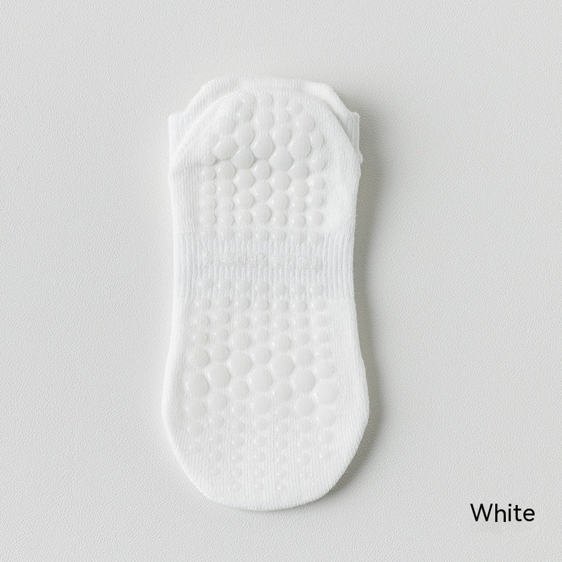 Women's Pure Cotton Non-slip Silicone Indoor Fitness Pilates Socks