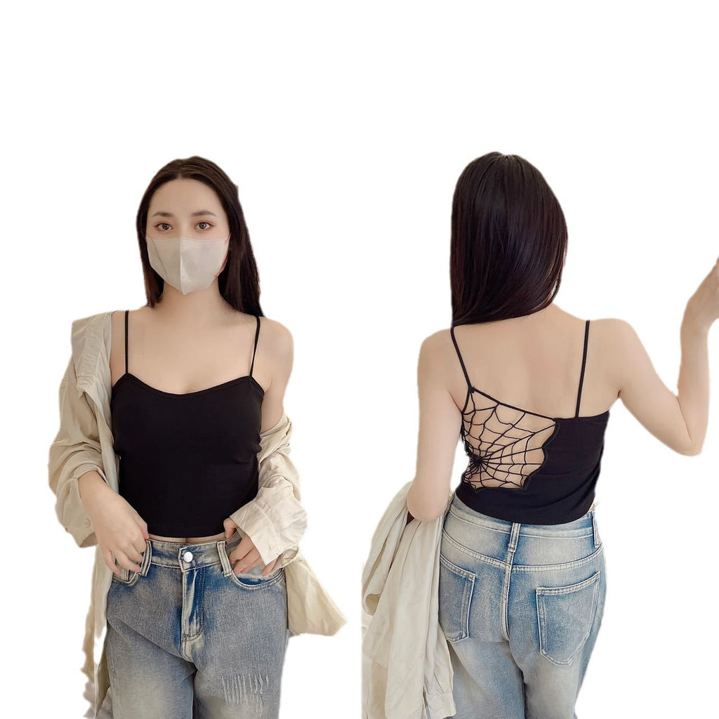 Spider Web Beauty Back Small With Braces And Breast Pad One-piece Vest