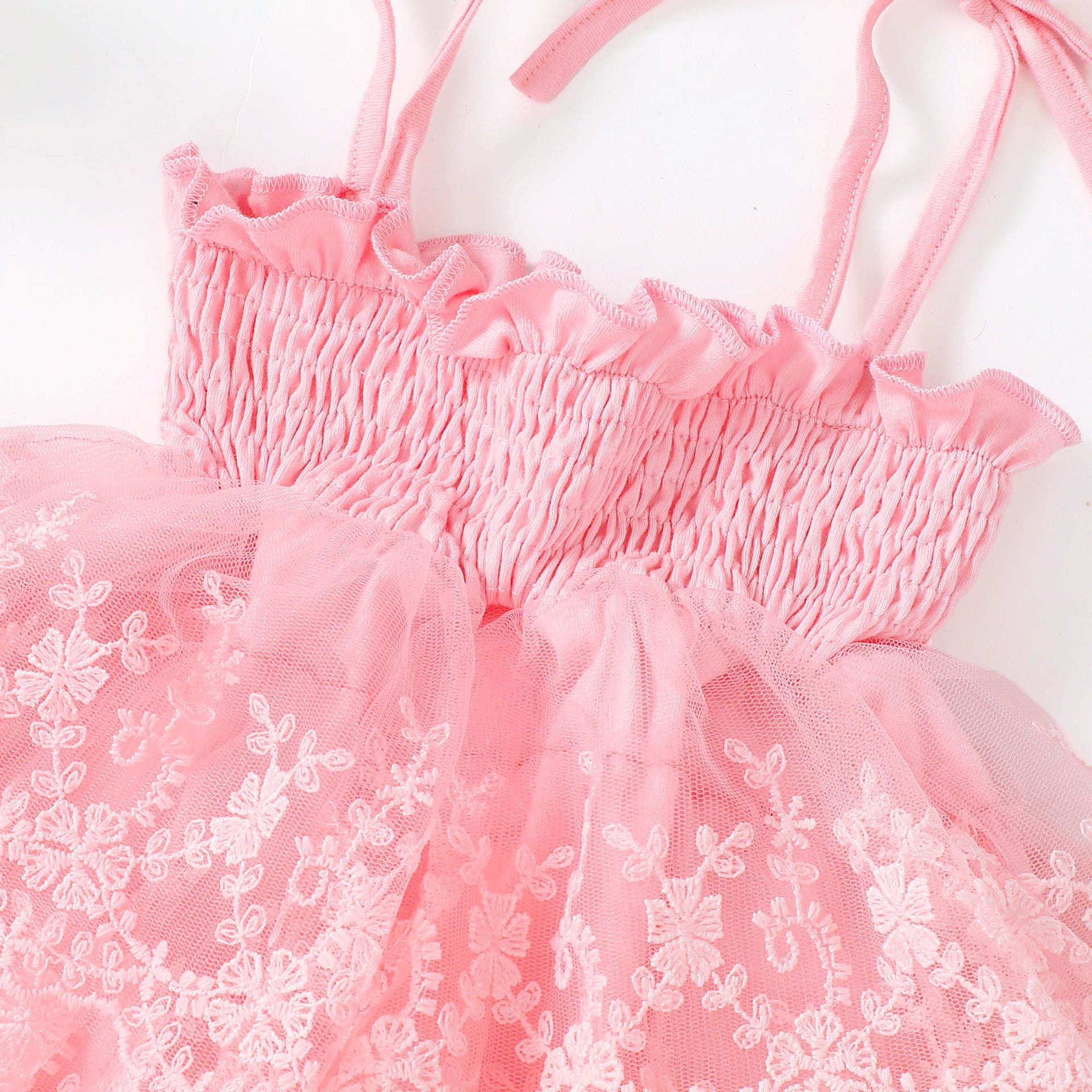 Children's Stitching Lace Yarn Princess Dress