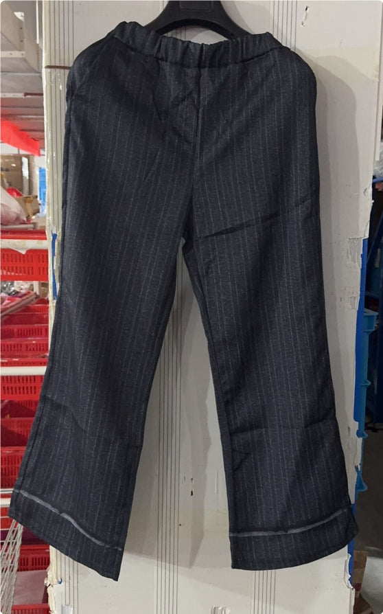 Printed Tape Thigh-length Curtain Tights