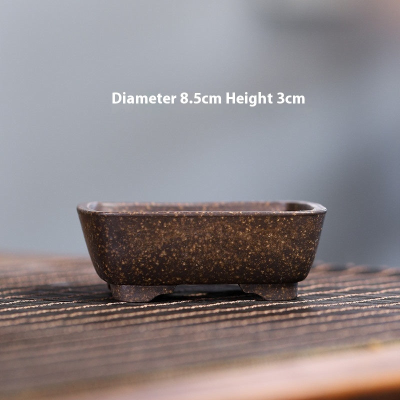 Yixing Purple Sand Small Flower Pot Stoneware Breathable