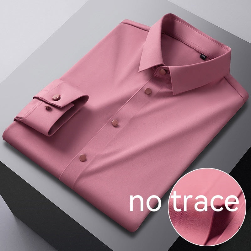 High Elastic Seamless Striped Shirt For Men