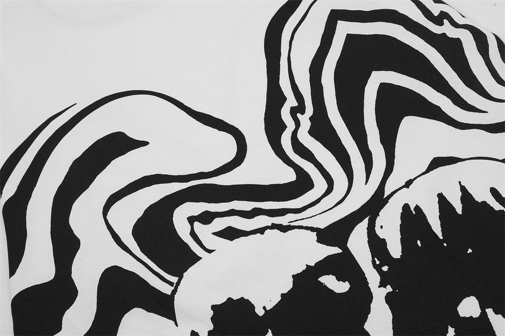 Creative Design Printed Short-sleeved T-shirt For Men