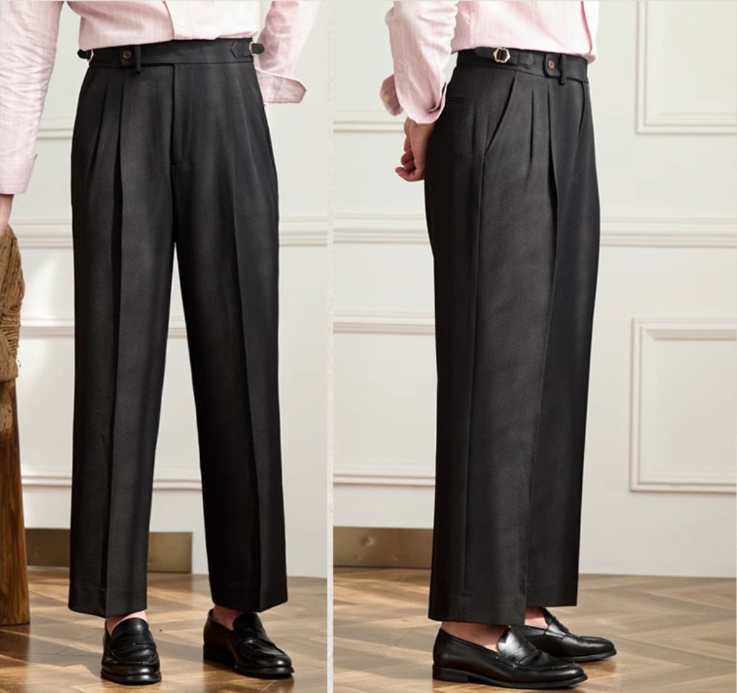 Wide-leg Casual Pants Breathable Non-ironing High Waist Loose Trousers
