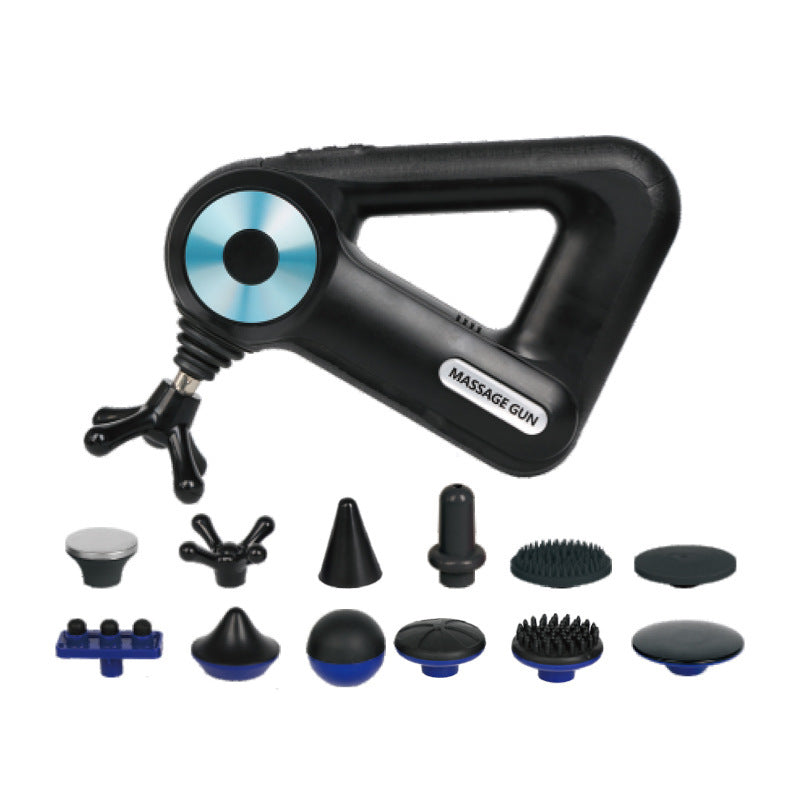 Triangle Fascia Gun Muscle Relaxer Electric Home Fitness Massage Gun