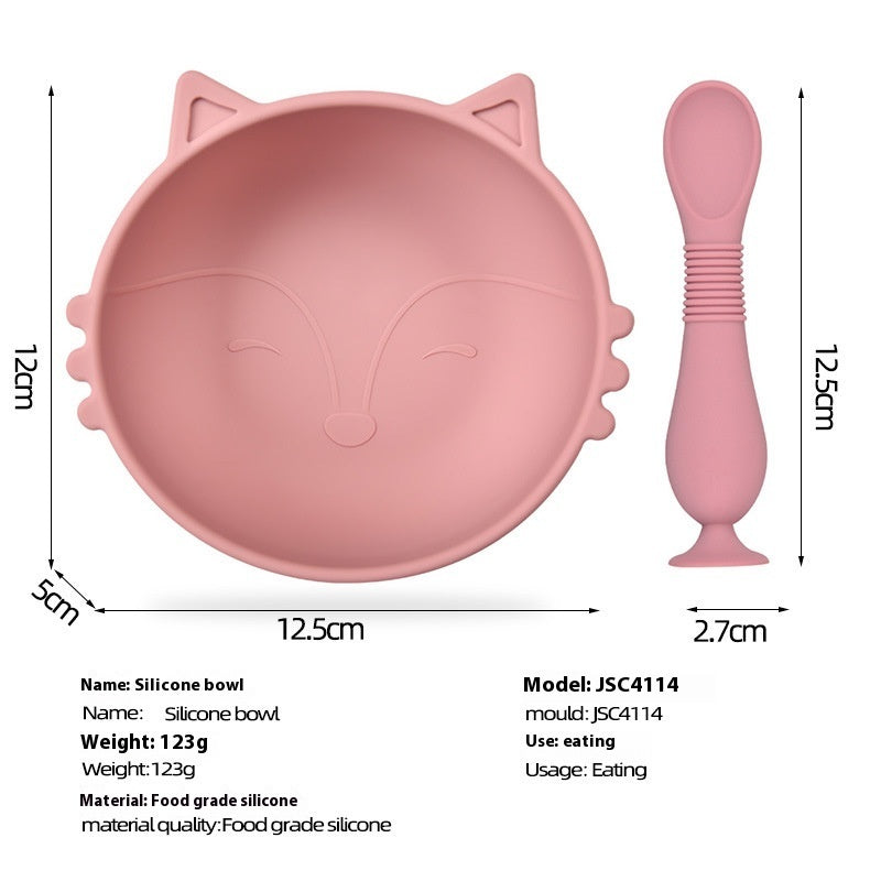 Silicone Solid Food Bowl Children's Tableware