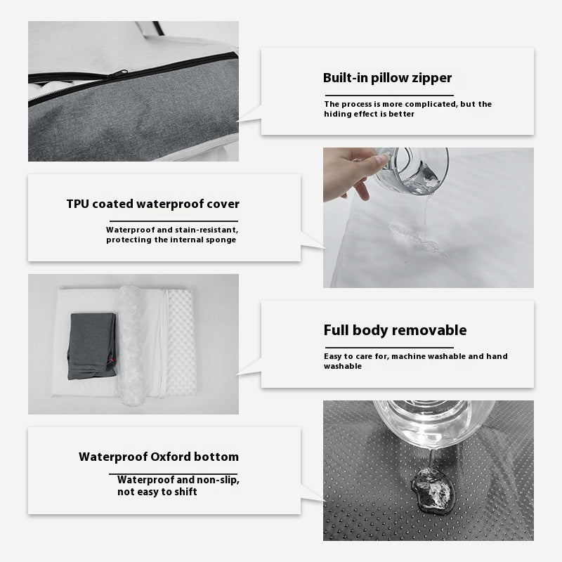 Linen Memory Sponge Removable Waterproof Dog Kennel