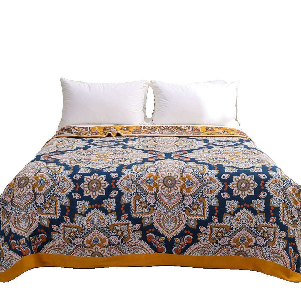 Cotton Multi-layer Gauze Towel Quilt Three-piece Set