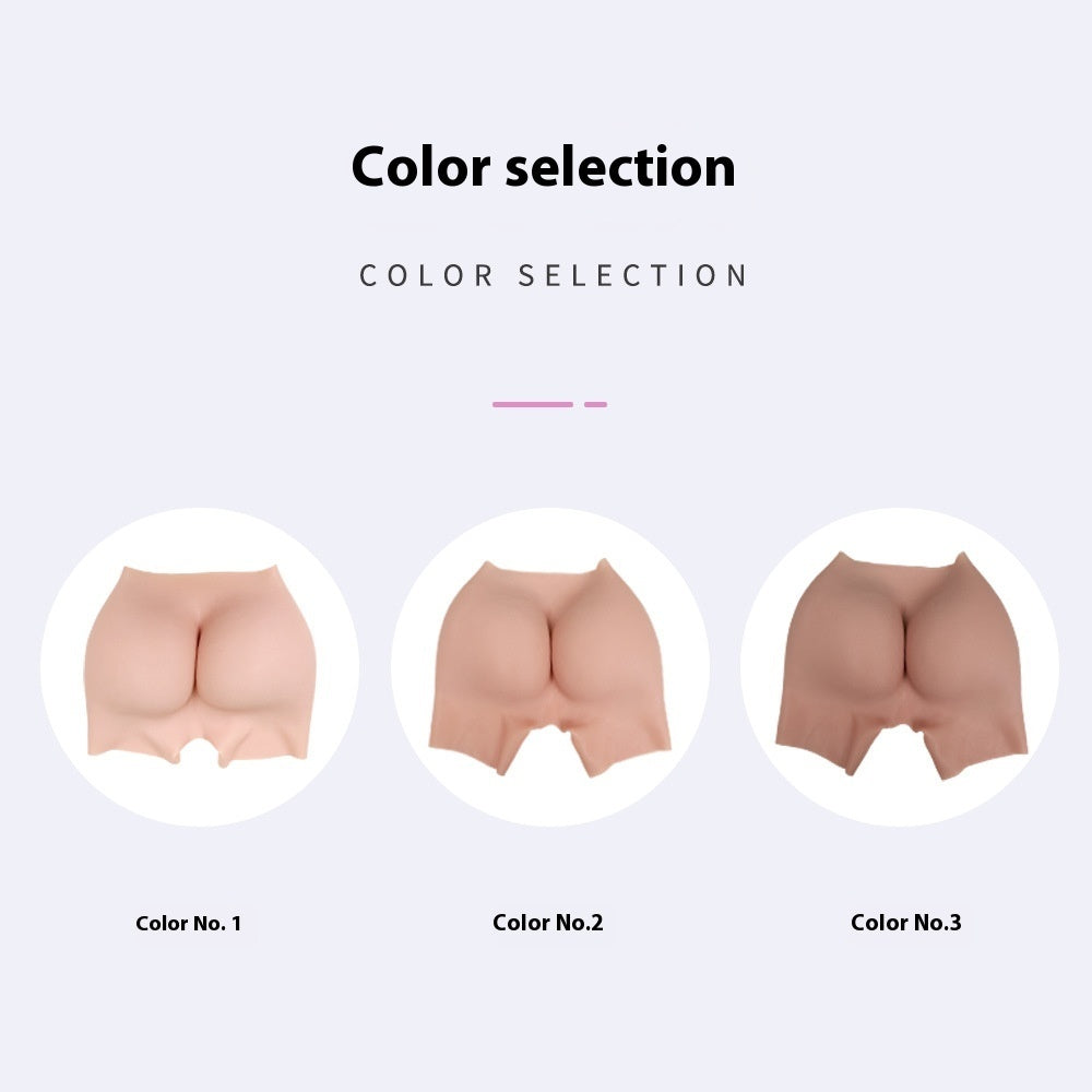 Open-end Fake Butt Shorts Hip-lifting Silicone Seamless One-piece Fake Underwear